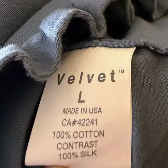 NWT Velvet by Graham & Spencer Halter Dress Blue Cotton Silk Trim Size L Western - Picture 8 of 11